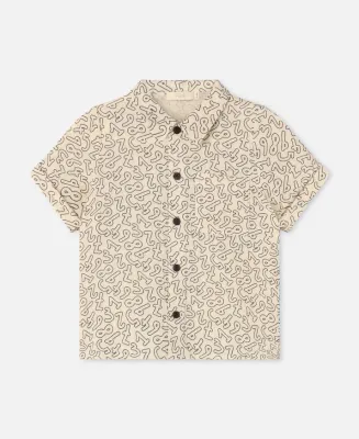 FLIINK - ELMO SS SHIRT - Coffee bean - Sandshell