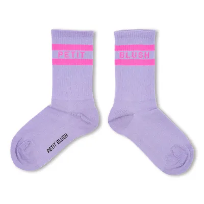 PETIT BLUSH - SS26-022 Sport Socks - Violet/Neon Pink