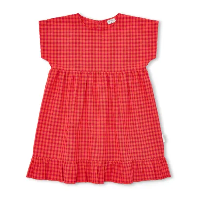 PETIT BLUSH - SS26-704 Julie Dress - Check Red