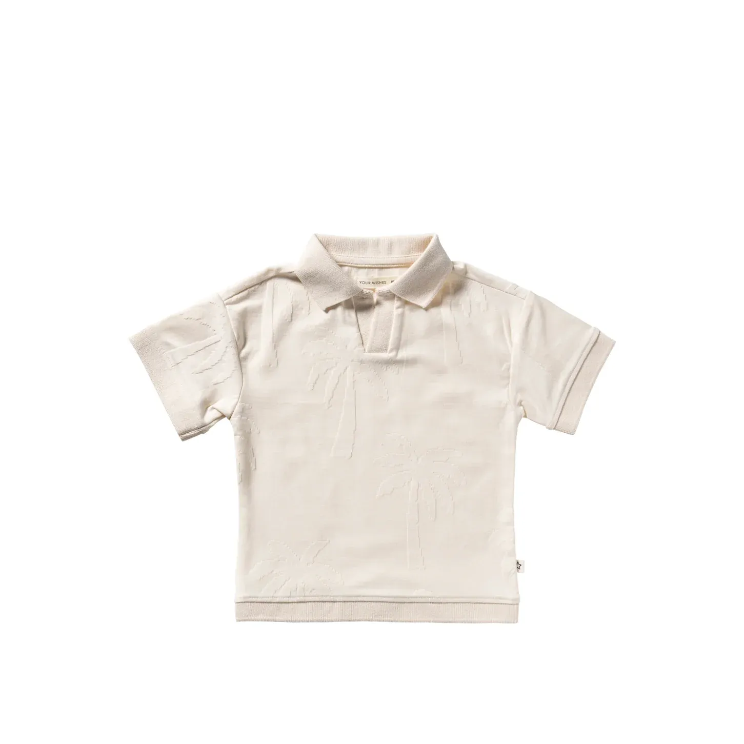 YOUR WISHES - Stamped Palms Polo - White Swan
