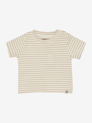 HUTTELITHUT - 480846 T shirt SS Stripe - White Pepper