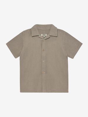 HUTTELITHUT - 480896 Shirt SS muslin - Moon Rock