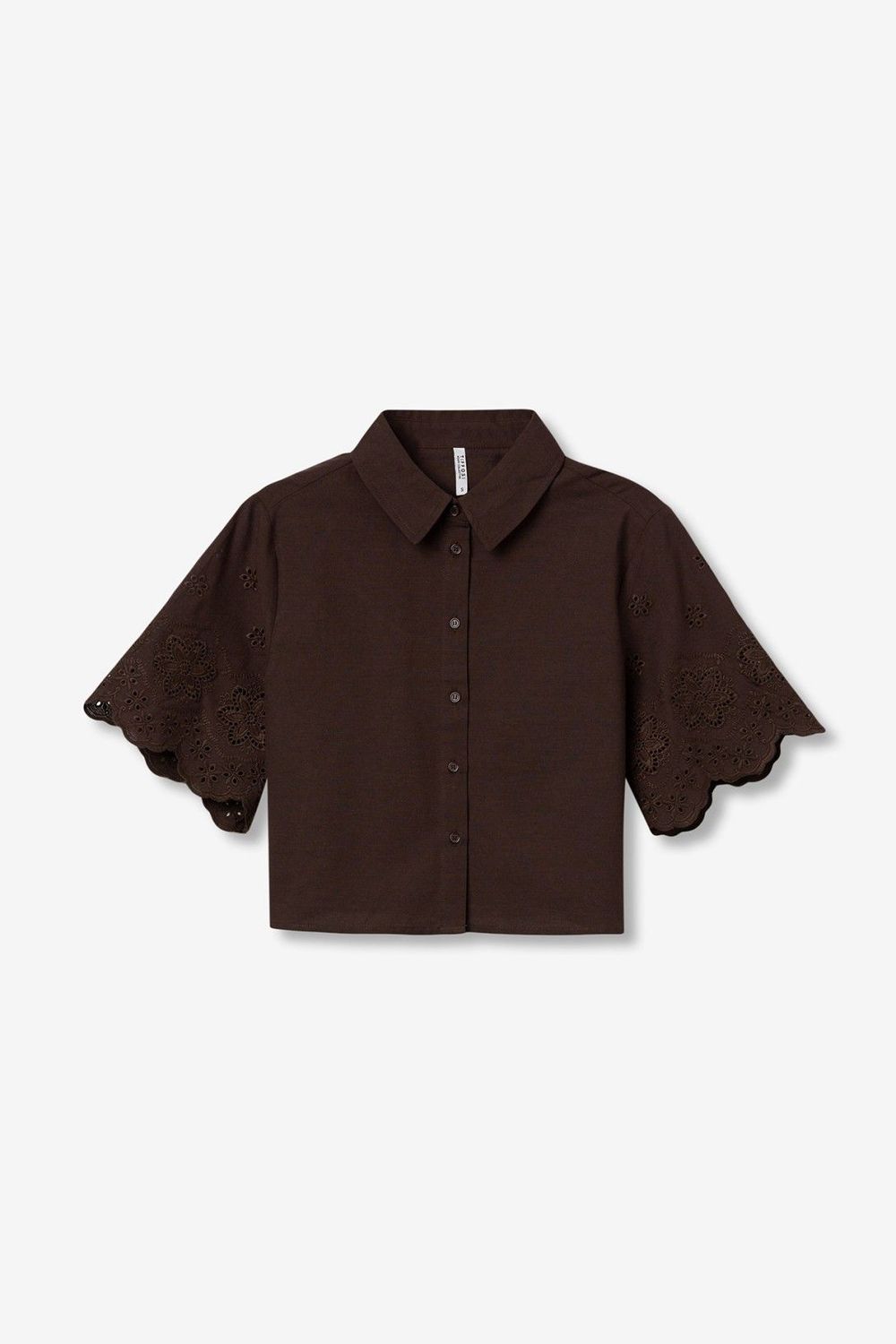 TIFFOSI - 10065157 Lencastre Blouse - Chocolate Brown
