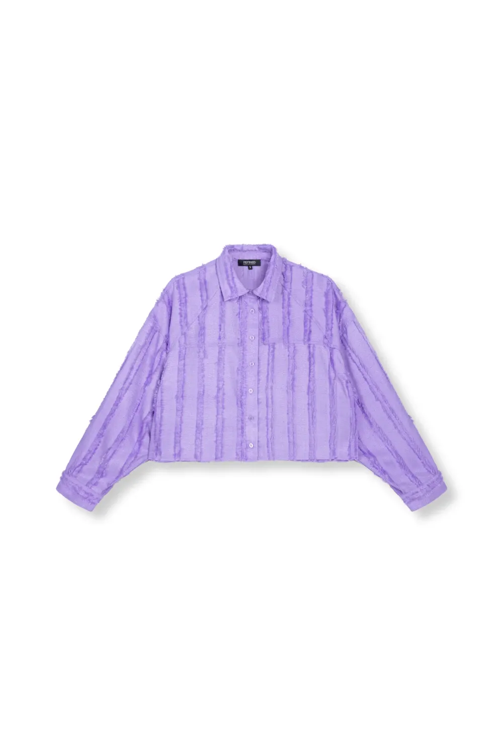 REFINED - Oversized Cropped Blouse SADEN - Lilac