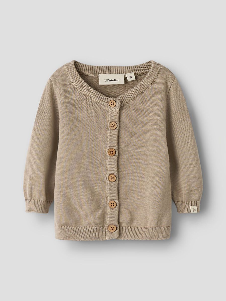 LIL ATELIER - 13257517 Duno Knit Card - Oxford Tan