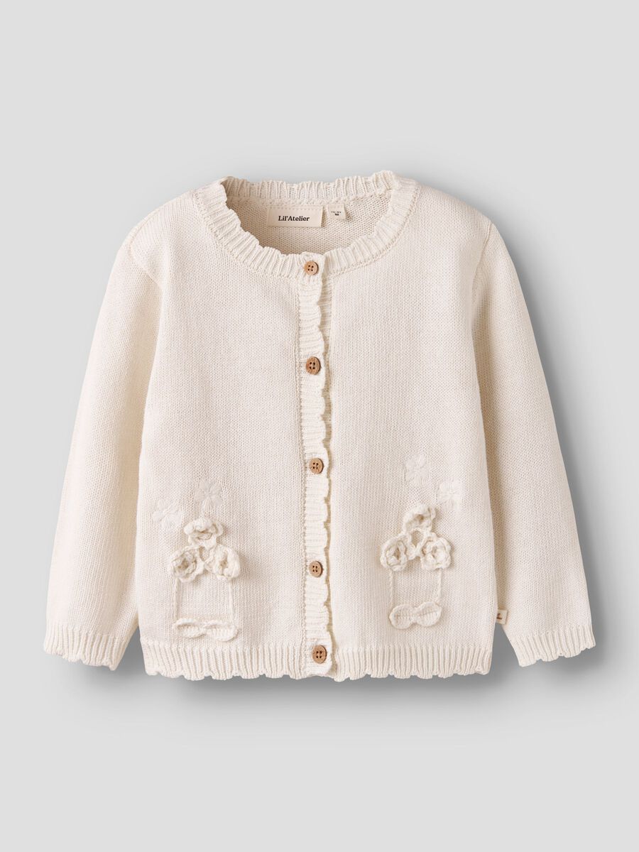 LIL ATELIER - 13253505 Dola Knit Card - Coconut Milk