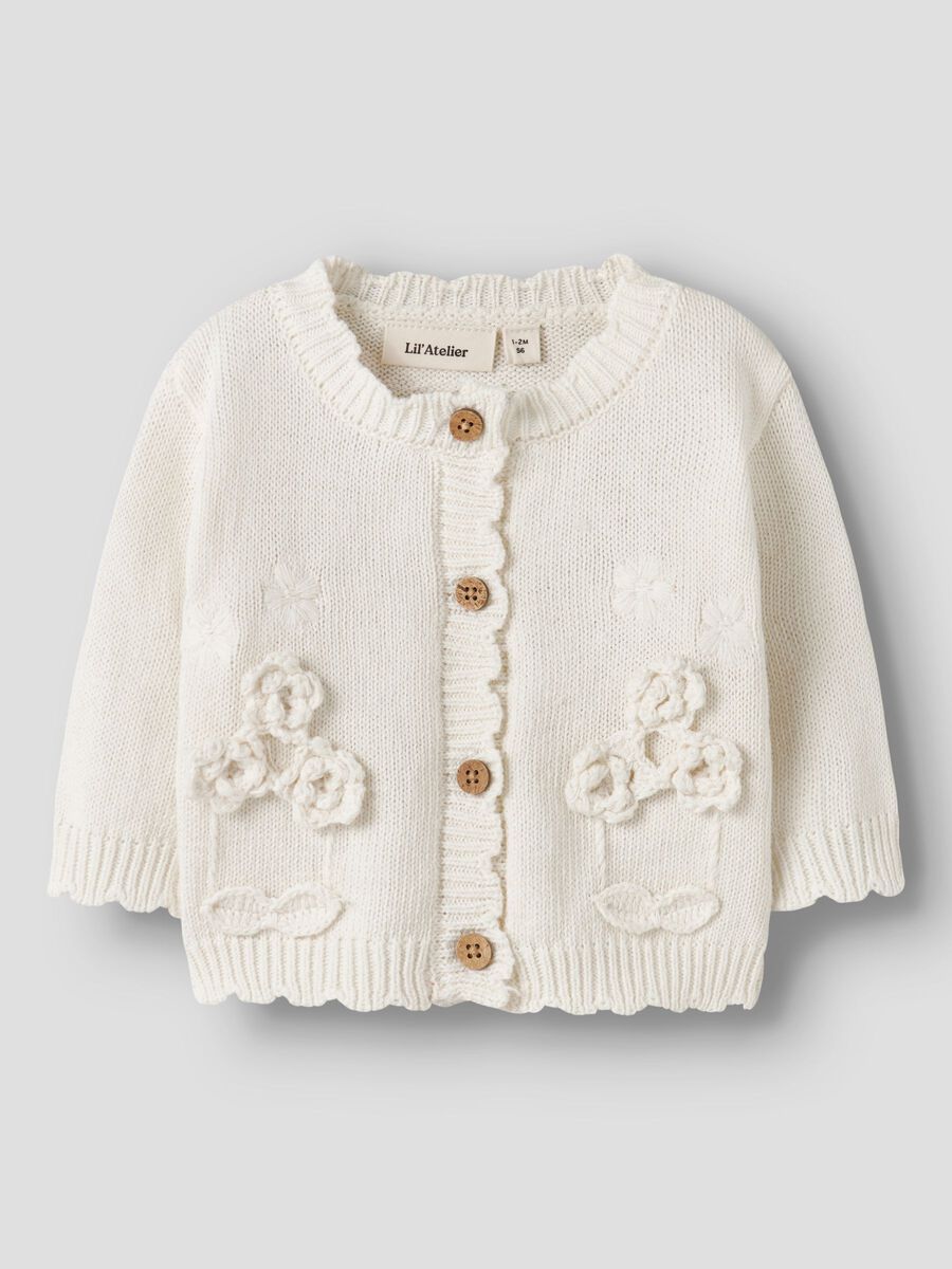 LIL ATELIER - 13253487 Dola Knit Card - Coconut Milk