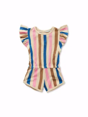 SPROET &amp; SPROUT - S26-2268 RUFFLE JUMPSUIT STRIPES PRINT