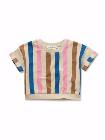 SPROET &amp; SPROUT - S26-2164 CROPPED SWEATSHIRT STRIPES