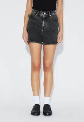 DR DENIM - Nora Short - TAR Aged Black
