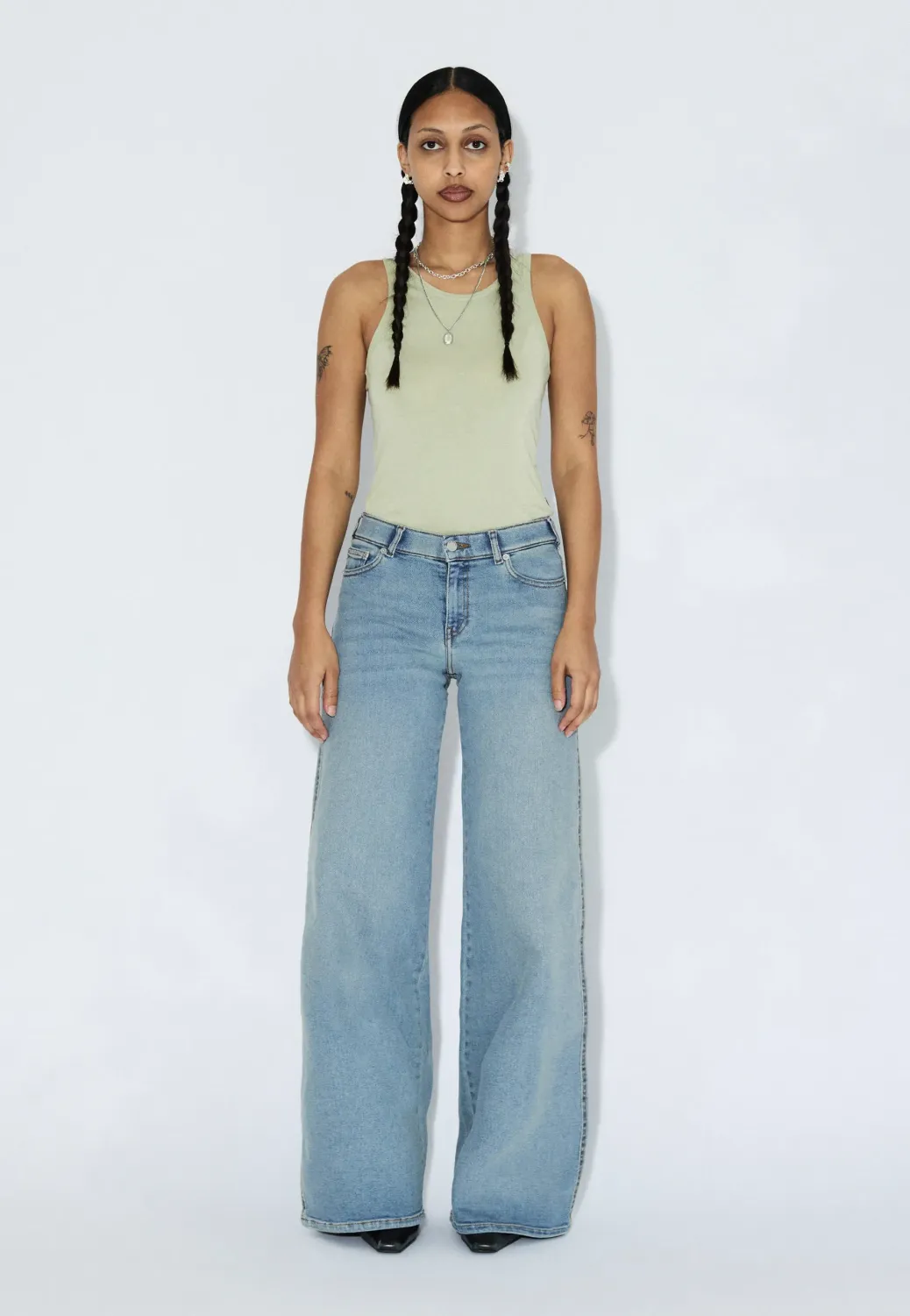 DR DENIM - Zila Mid Wide - Cape Light Vintage