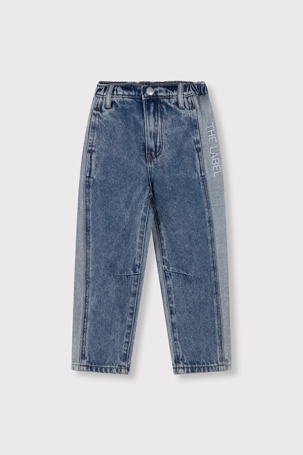 ALIX MINI - colour block denim pants - Denim Blue