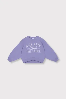ALIX MINI - ALIX club print sweater - Lilac