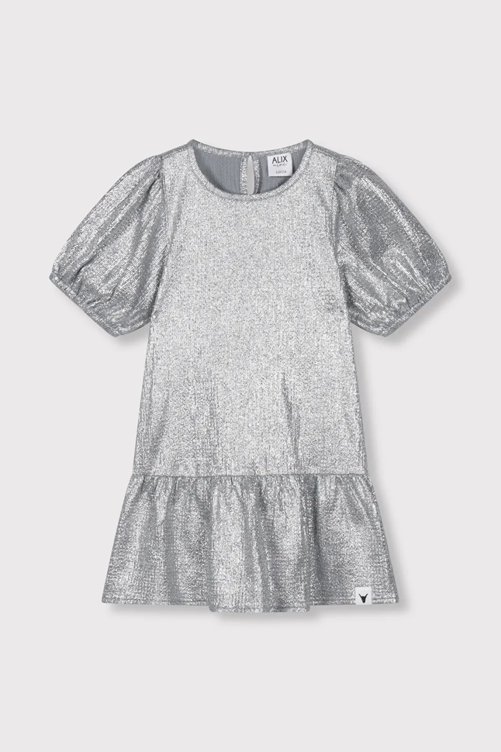 ALIX MINI - structured dress - silver