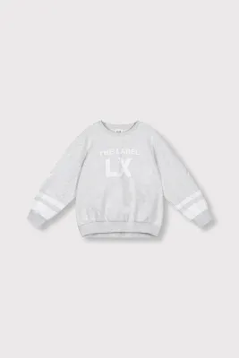 ALIX MINI - sporty sweater - Light Grey Melange
