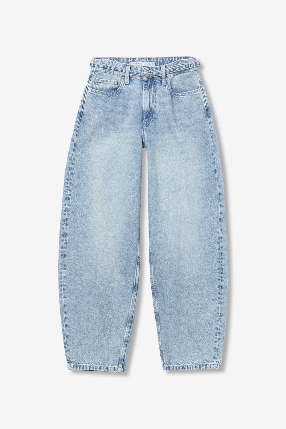 TIFFOSI - 10065076 AVA Barrel Jeans - Light Blue