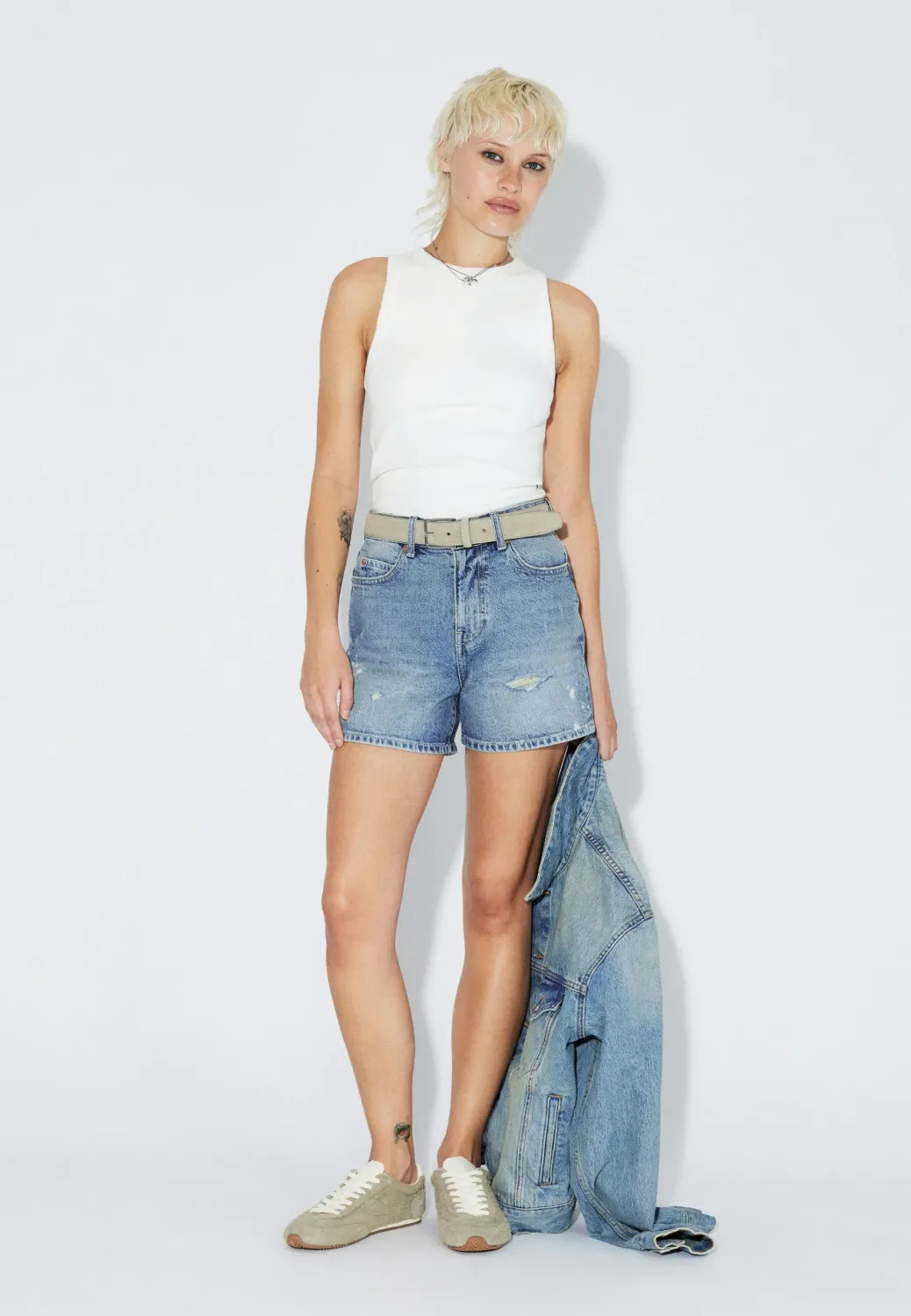 DR DENIM - Nora Shorts - Bay Sky Dirty