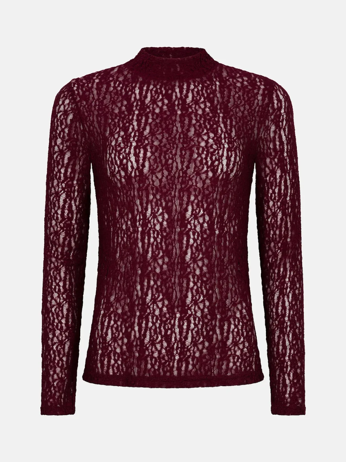 YDENCE - Top Roberta - Burgundy