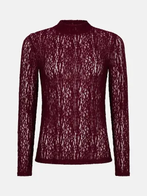 YDENCE - Top Roberta - Burgundy