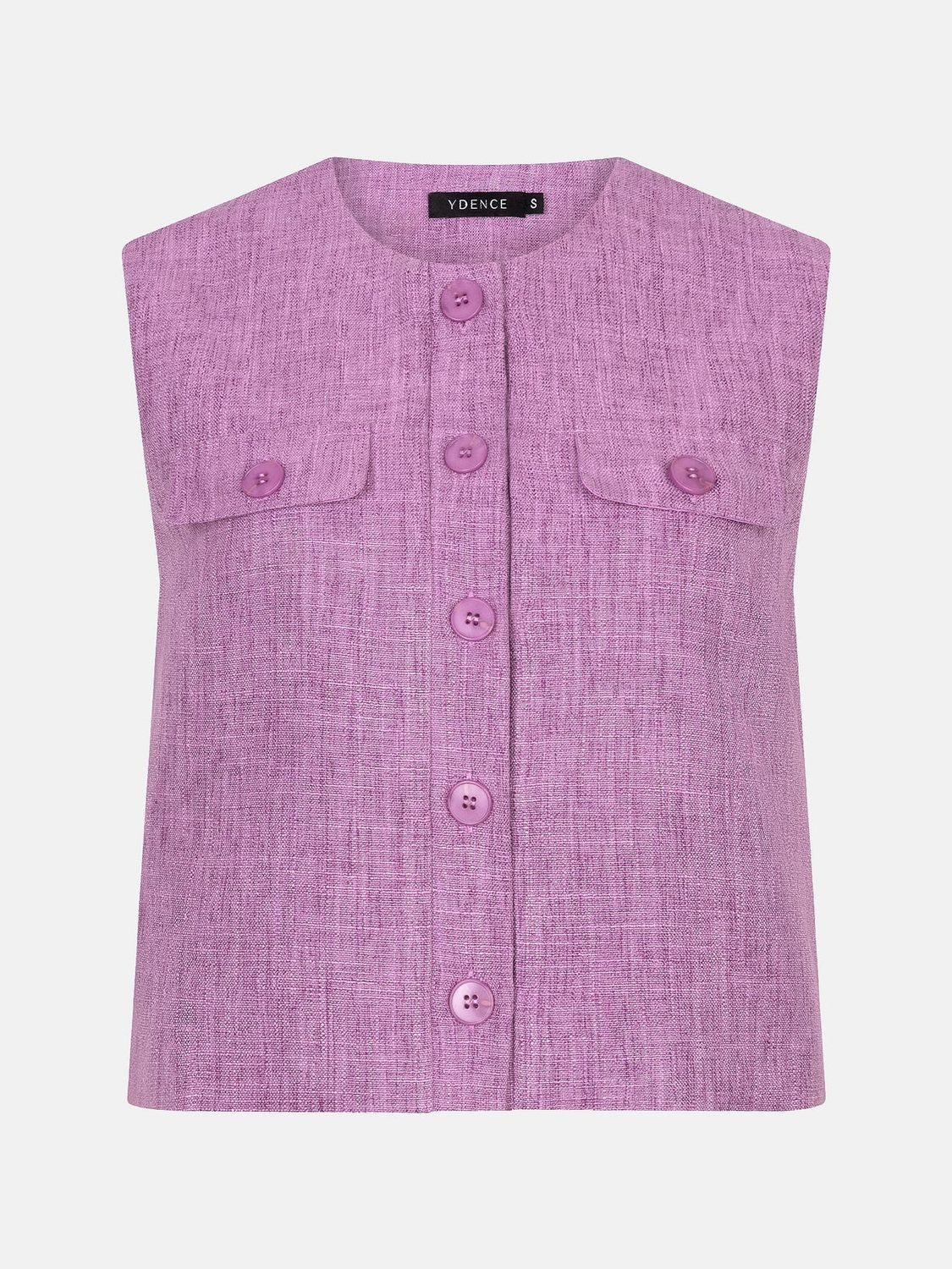 YDENCE -  Gilet Amanda - Purple Melange