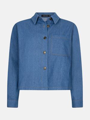 YDENCE - Blouse Dima - Denim Blue