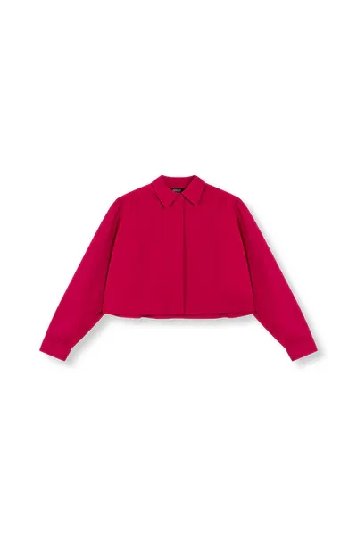 REFINED - Cropped Blouse Myra - Raspberry