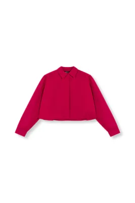 REFINED - Cropped Blouse Myra - Raspberry