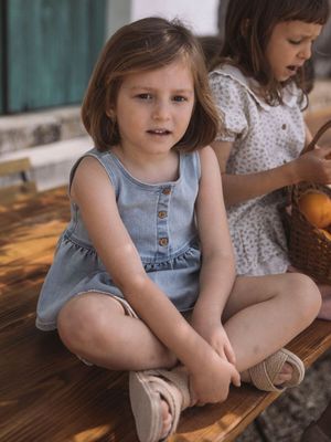 LIL ATELIER - 13253699 Frances Loose Dress - Blue Denim