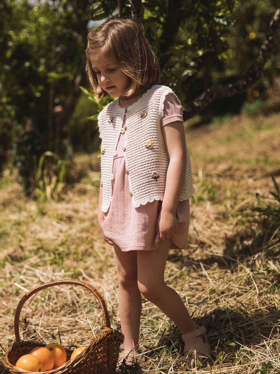 LIL ATELIER - 13253613 Flora Knit Vest - Coconut Milk