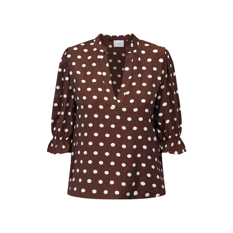 SISTERS POINT - 19851 Venny Top - Brown Dot