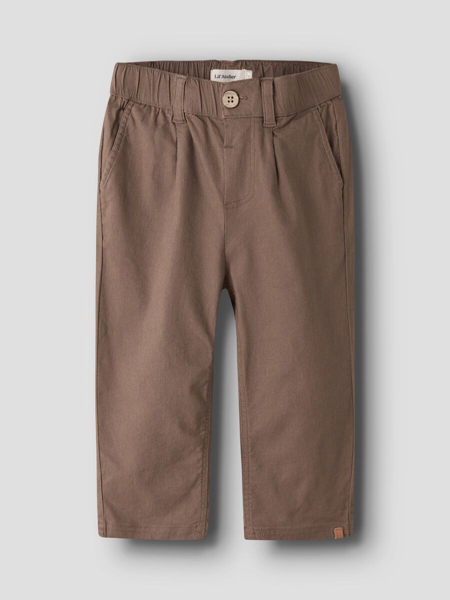 LIL ATELIER - 13254119 Frederik Reg Pant - Shitake