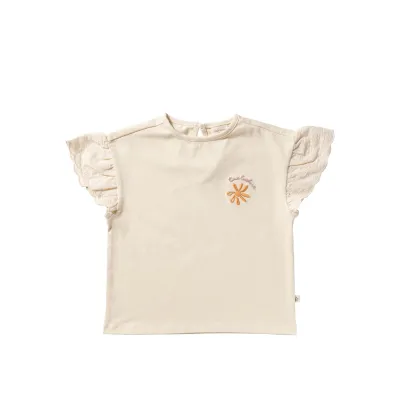 YOUR WISHES - Broderie | Wide shirt - White Swan