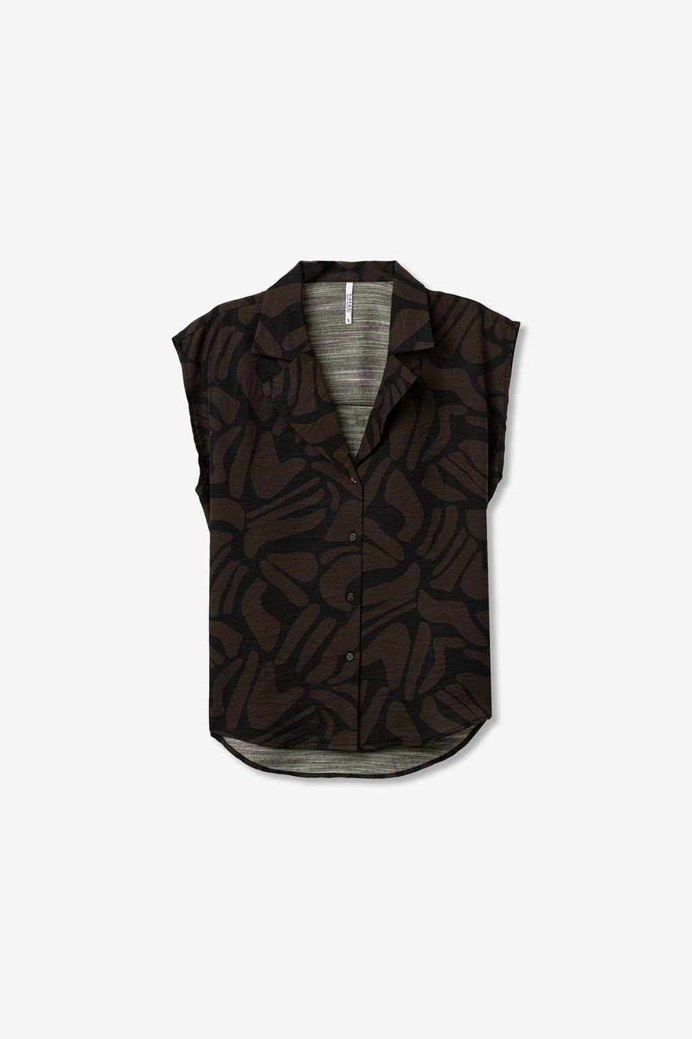 TIFFOSI - 10065595 Positano Top - Black/Brown
