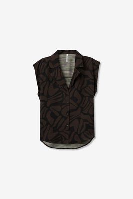 TIFFOSI - 10065595 Positano Top - Black/Brown