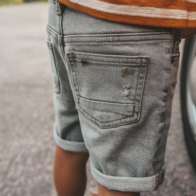 YOUR WISHES - Grey Denim | Regular Shorts - Denim Grey