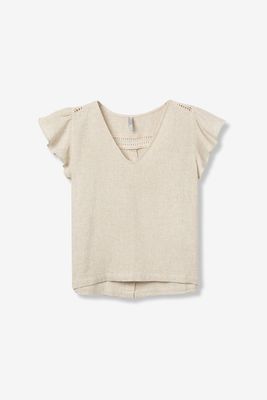 TIFFOSI - 10065120 Ivy Blouse - Beige