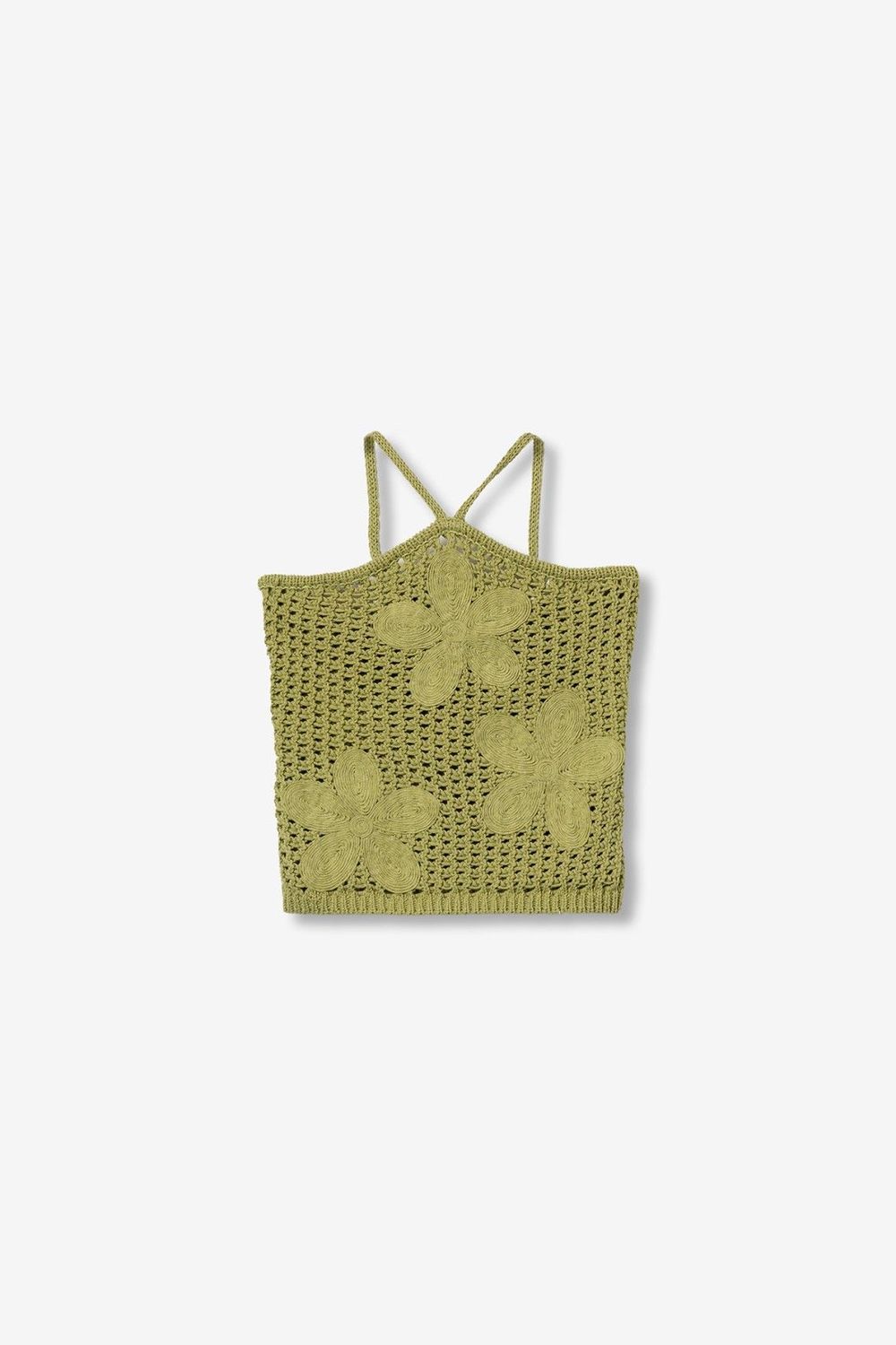 TIFFOSI - 10065697 Lotus Halter Top - Cedar Green