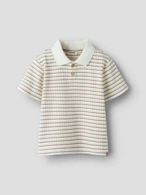 LIL ATELIER - 13256100 Aldur Polo - Milk/Mocha