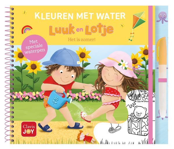 CLAVIS - Kleuren met water - Luuk en Lotje: zomerpret
