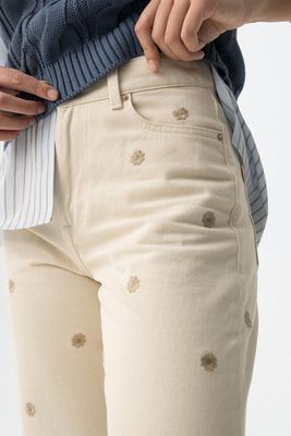 TIFFOSI - 10066254 Bonnye Jeans - Beige Flower