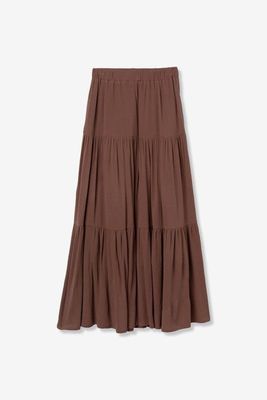 TIFFOSI - 10066364 Skirt - Chocolate Brown