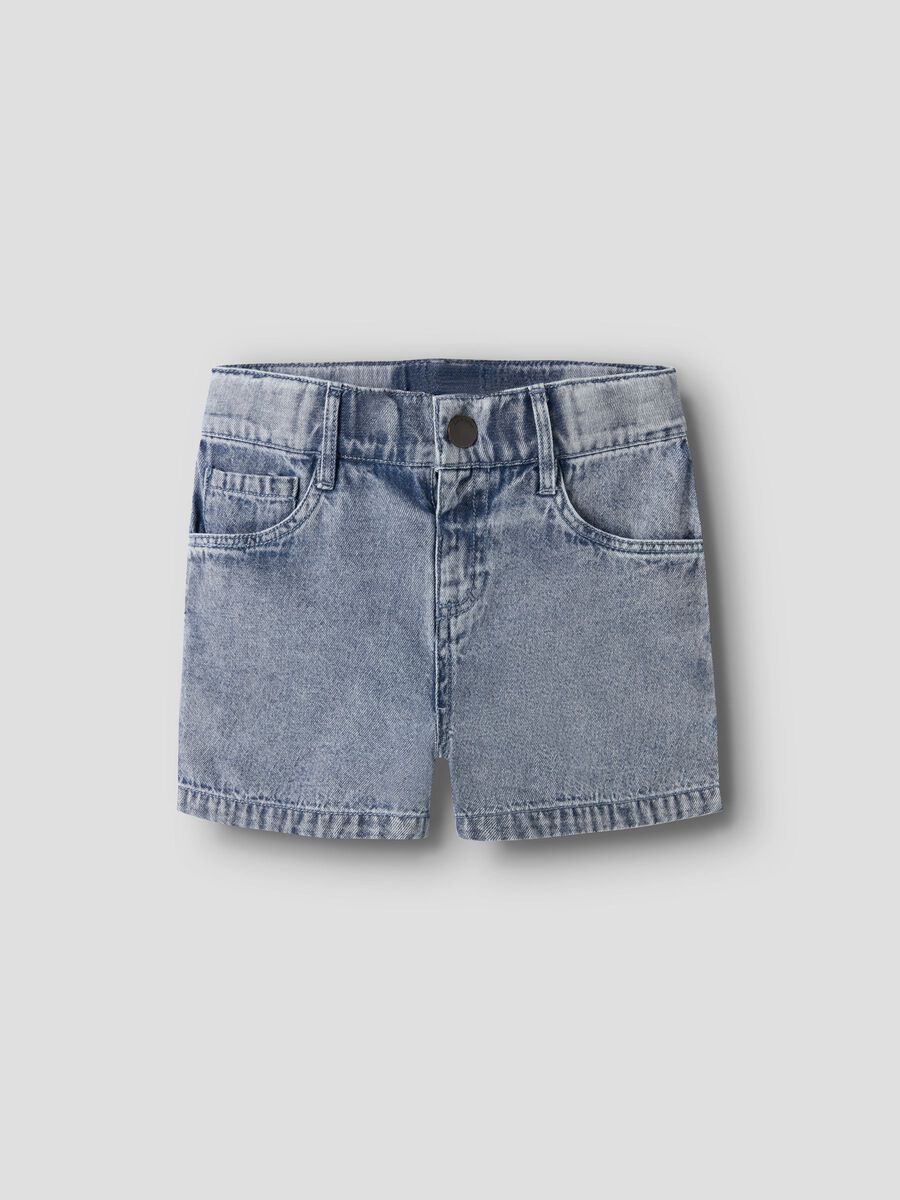 LIL ATELIER - 13255366 Funda Loose Shorts - Medium Blue Denim