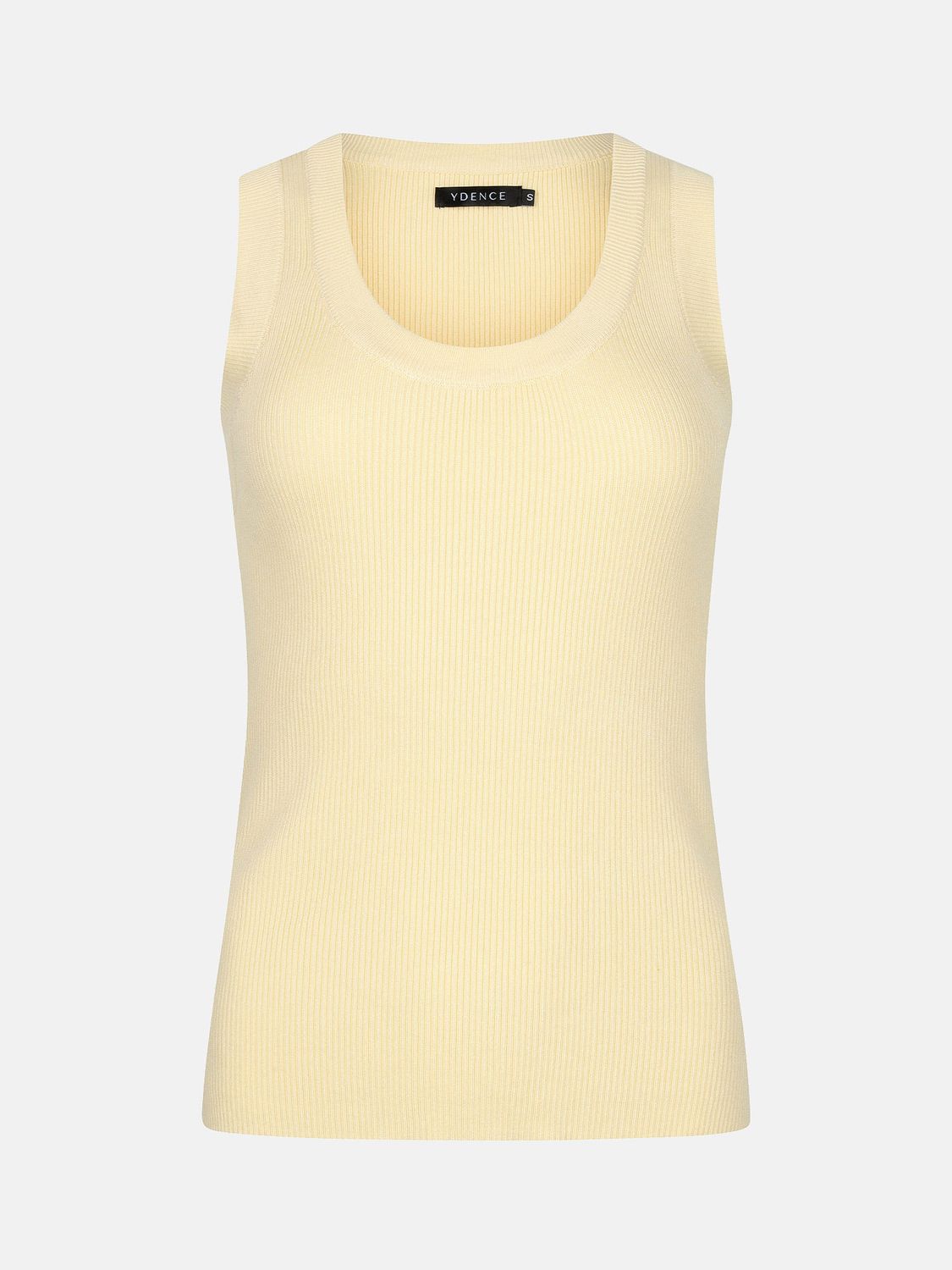 YDENCE - Knitted Top Keely - Soft Yellow