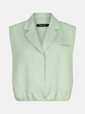 YDENCE - Gilet Jeanie - Sage Green