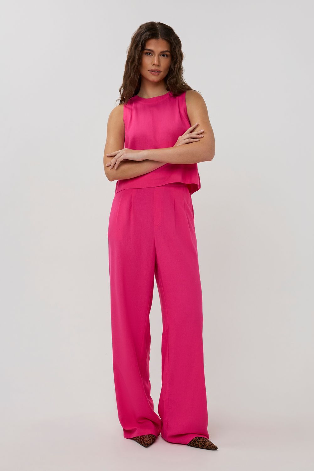 STUDIO AMAYA - Jasmin Pants - Fuchisa