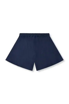 REFINED - Cindy Wide Denim Short - Navy