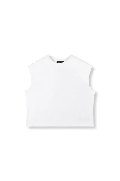 REFINED - Mia Shoulder Padding Raglan Top - Off White