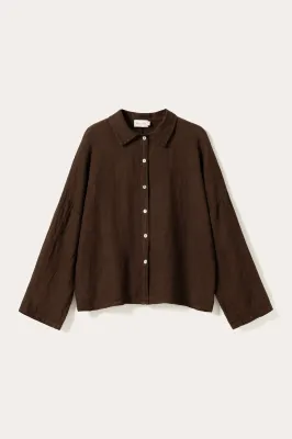 NOELLA - Leonora Shirt - Chocolate