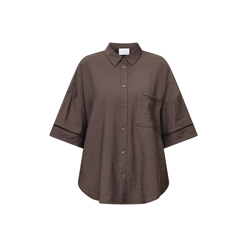 SISTERS POINT - 19859 Ella Shirts - D. Chocolate