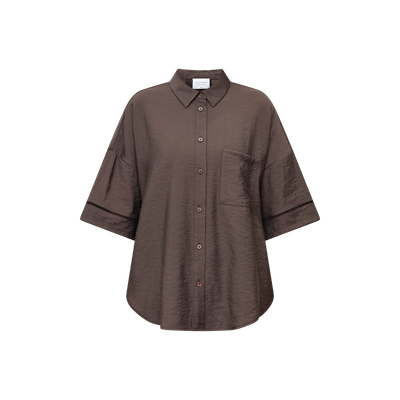 SISTERS POINT - 19859 Ella Shirts - D. Chocolate